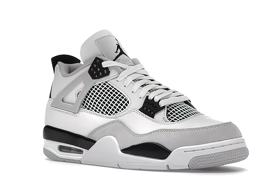 Jordan 4 cheap negro con blanco